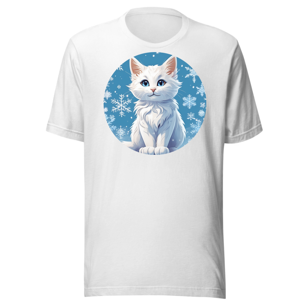 PugMug Custom White Companion Cat T-Shirt
