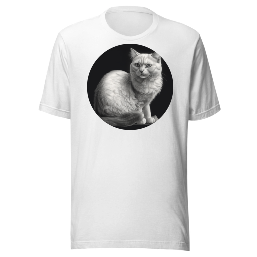 PugMug Custom White Companion Cat T-Shirt