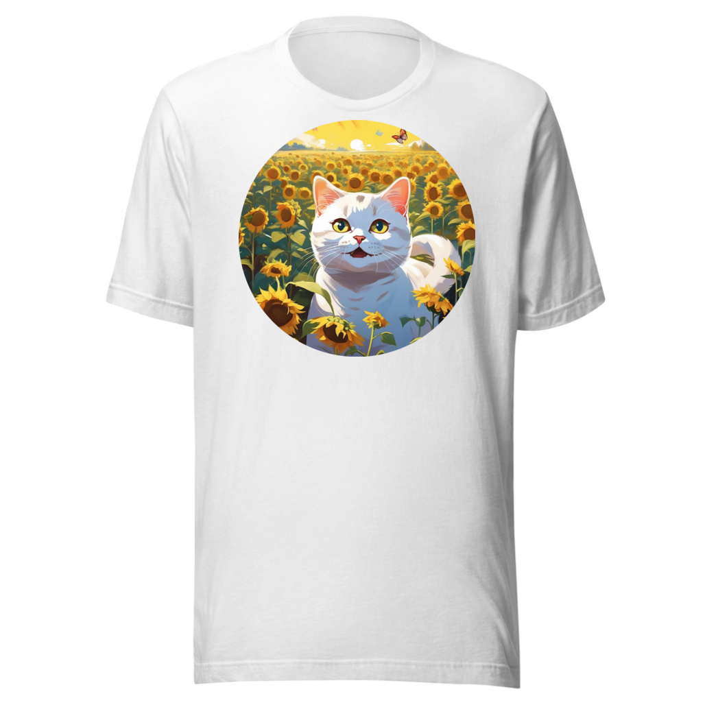 PugMug Custom White British Shorthair Cat T-Shirt