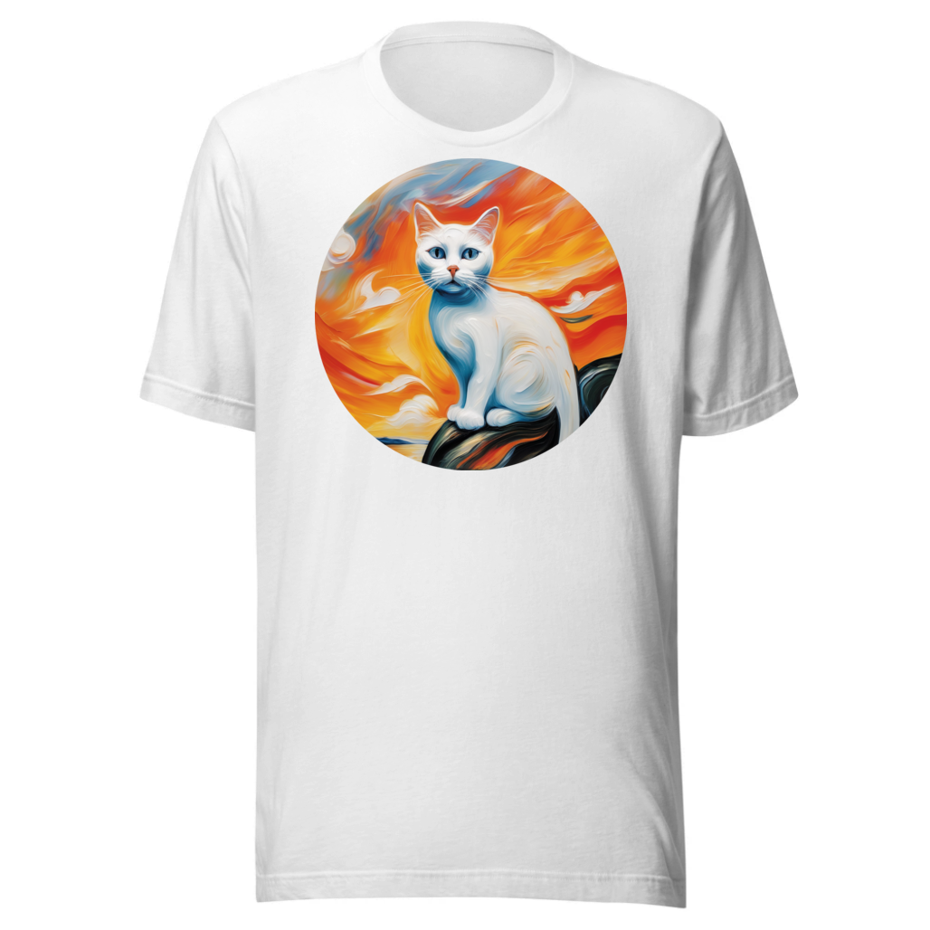 PugMug Custom White Companion Cat T-Shirt