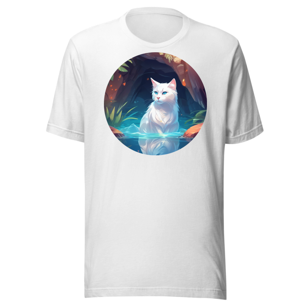 PugMug Custom White Companion Cat T-Shirt