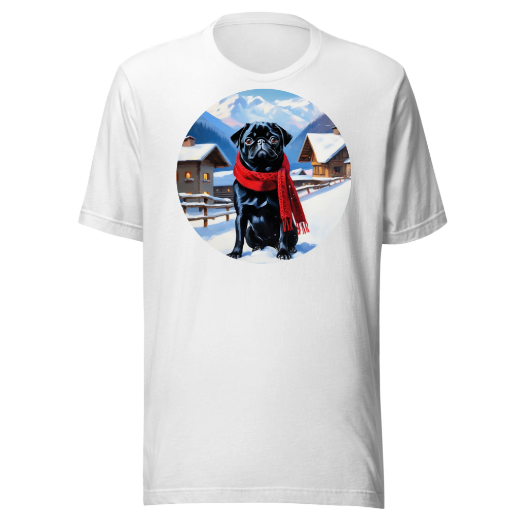 PugMug Custom Black Pug T-Shirt