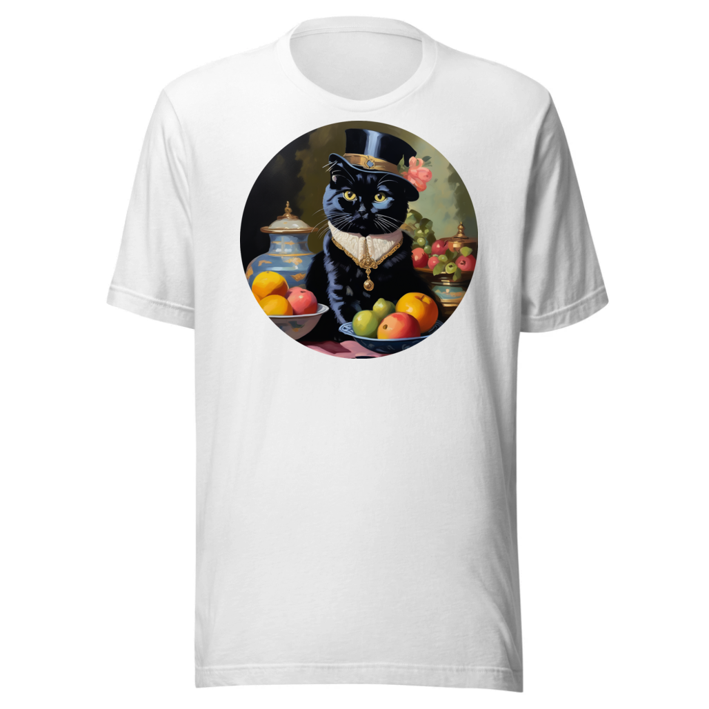 PugMug Custom Black Scottish Fold Cat T-Shirt