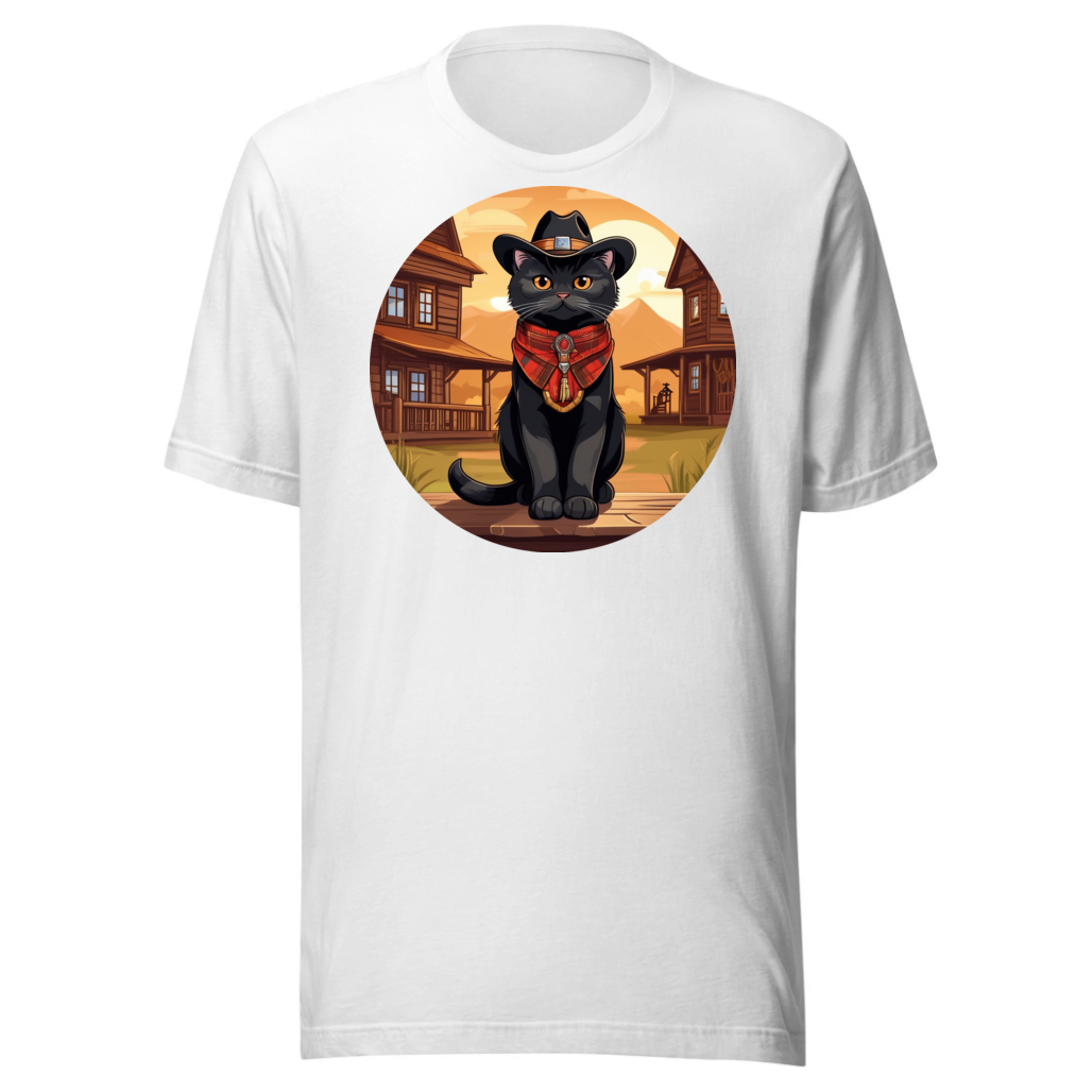 PugMug Custom Black Scottish Fold Cat T-Shirt
