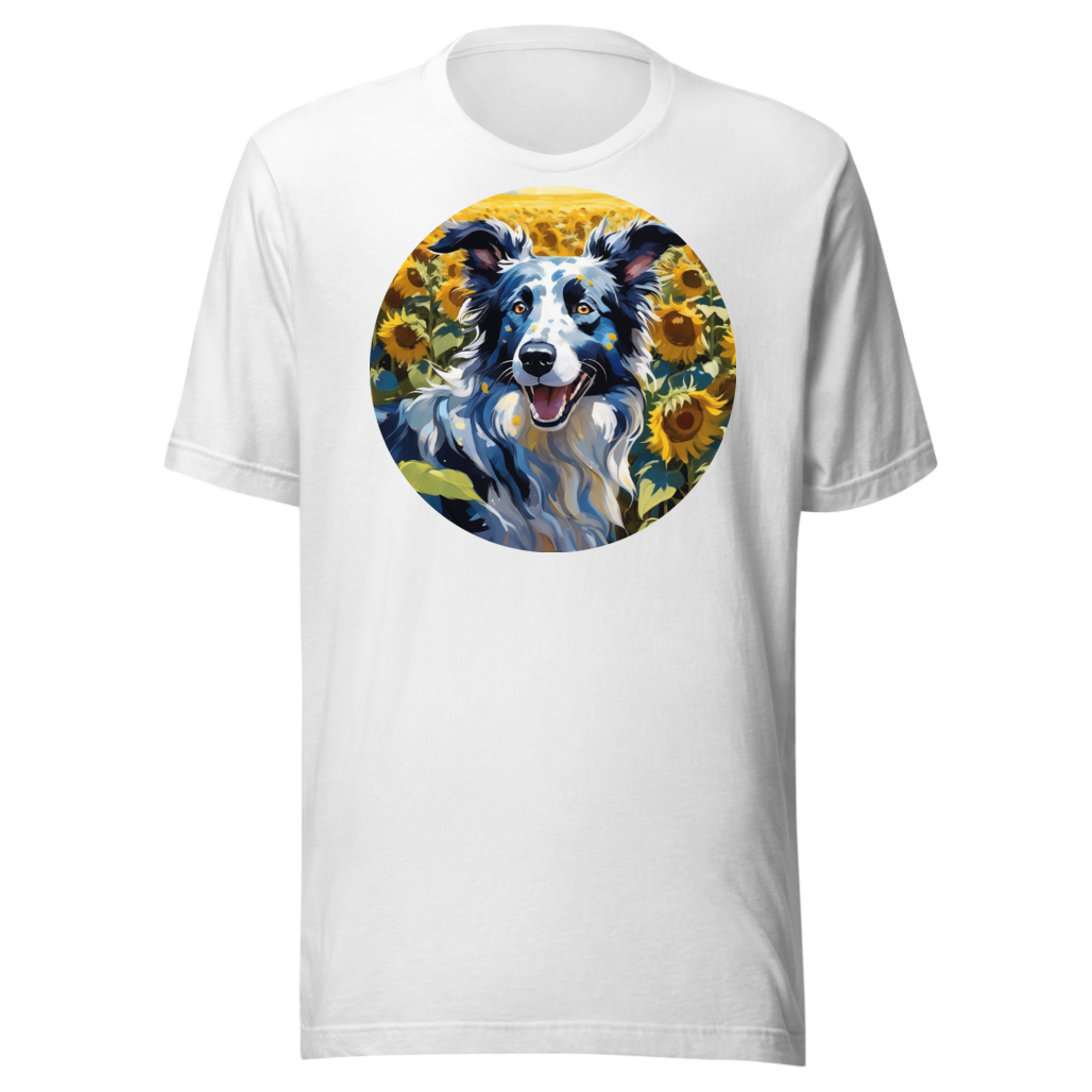 PugMug Custom Blue Merle Border Collie T-Shirt