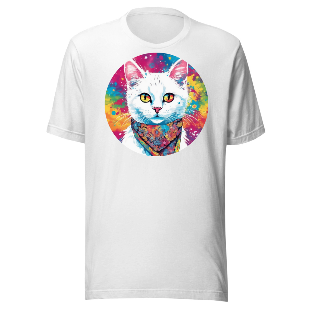 PugMug Custom White Companion Cat T-Shirt