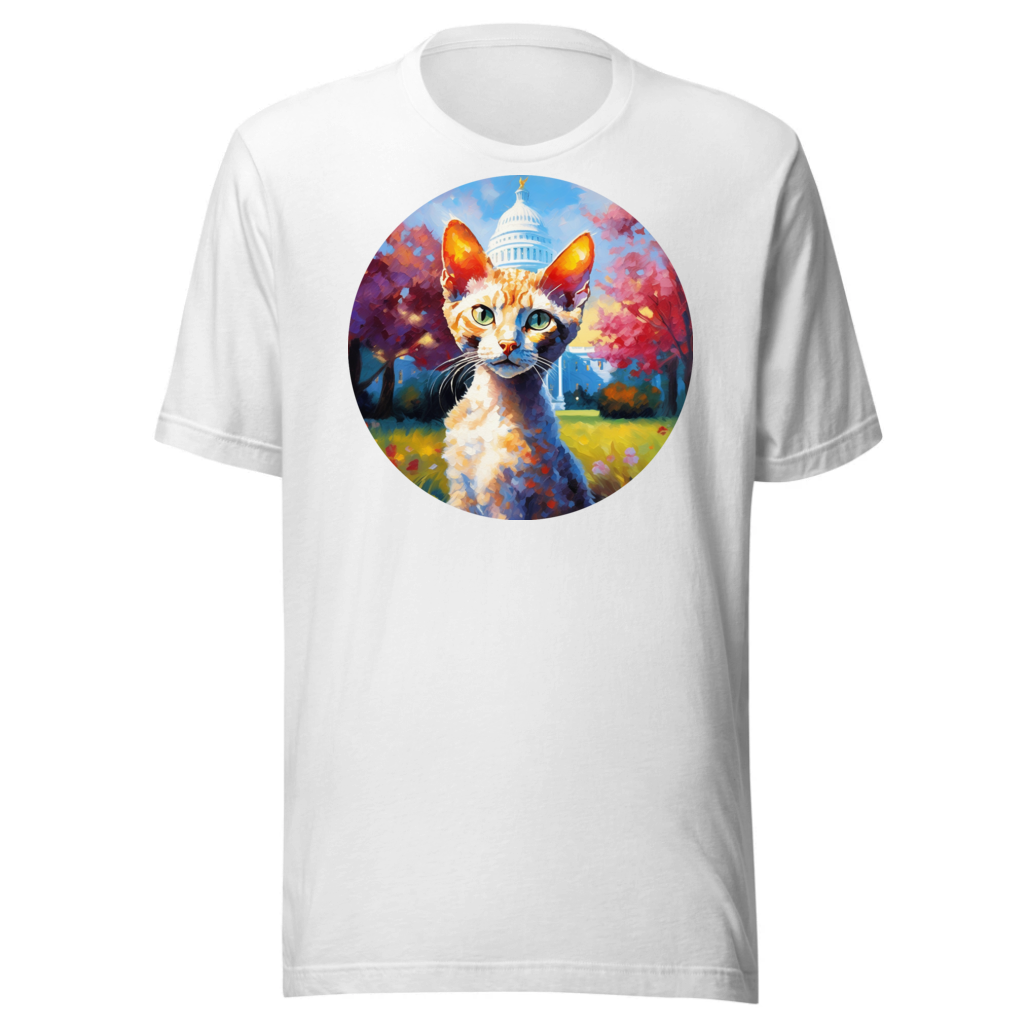 PugMug Custom Tabby Devon Rex Cat T-Shirt