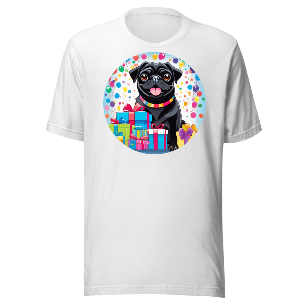 PugMug Custom Black Pug T-Shirt