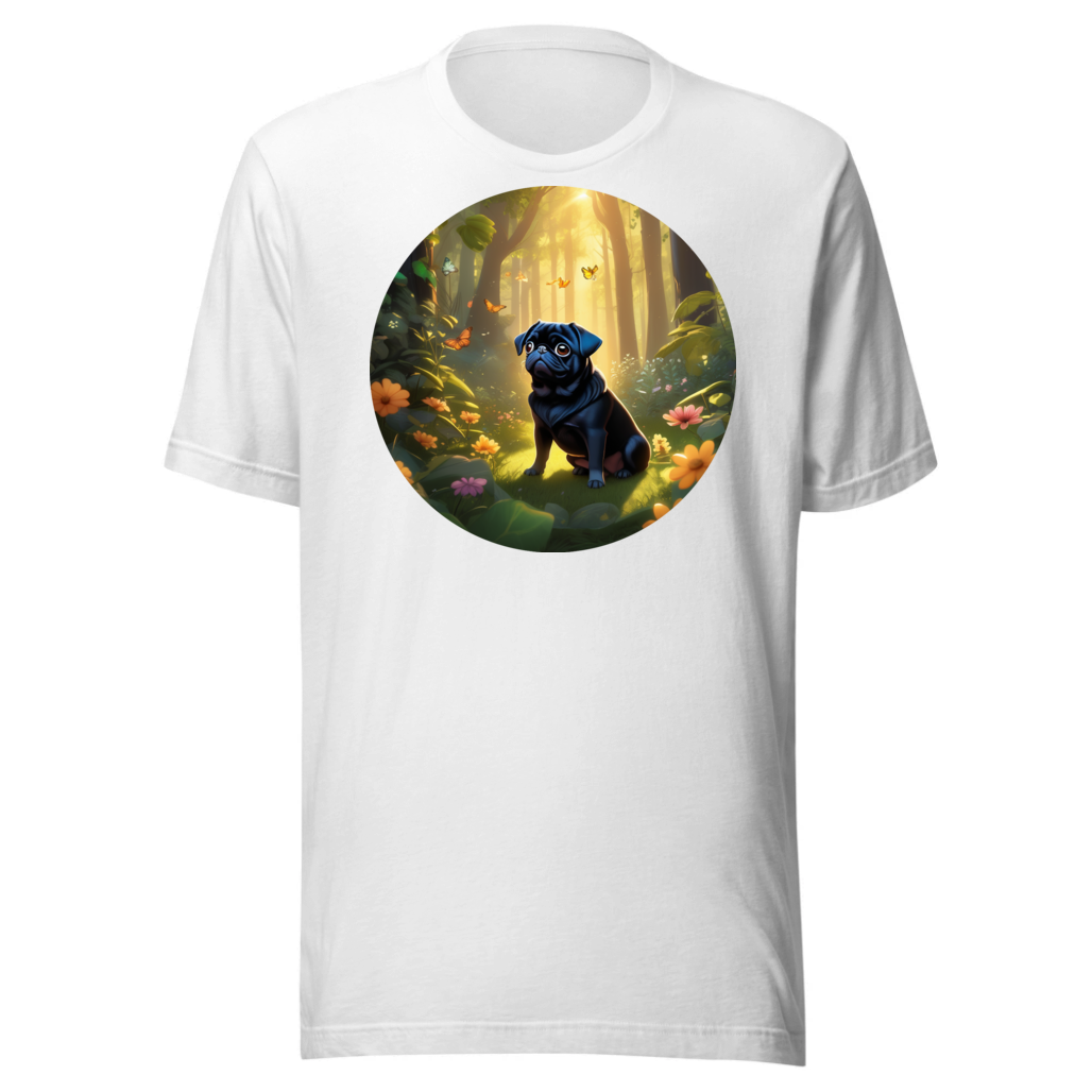 PugMug Custom Black Pug T-Shirt