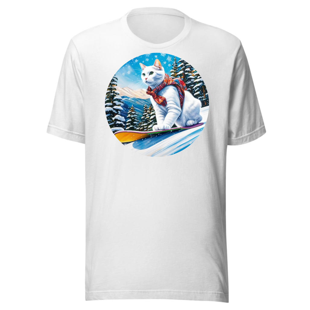 PugMug Custom White Companion Cat T-Shirt
