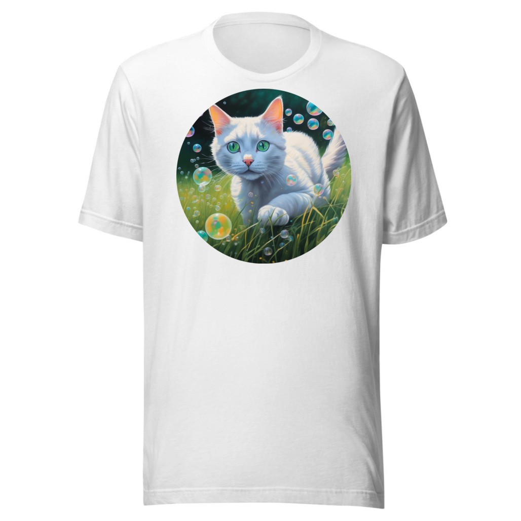 PugMug Custom White Companion Cat T-Shirt
