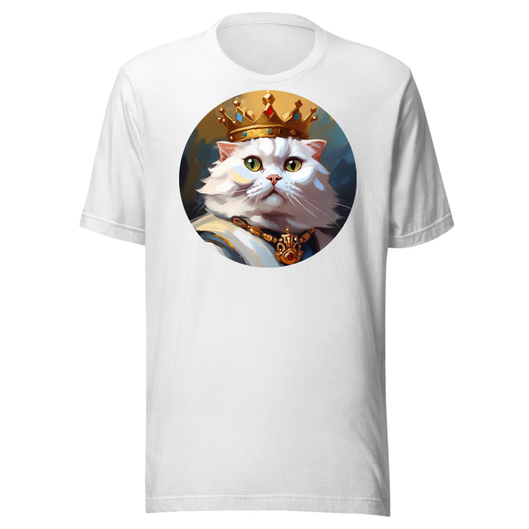 PugMug Custom White Scottish Fold Cat T-Shirt