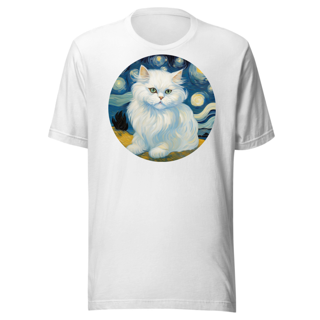 PugMug Custom White Persian Cat T-Shirt
