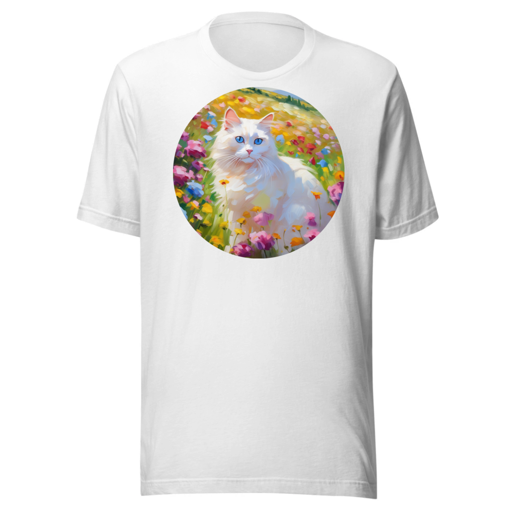 PugMug Custom White Ragdoll Cat T-Shirt