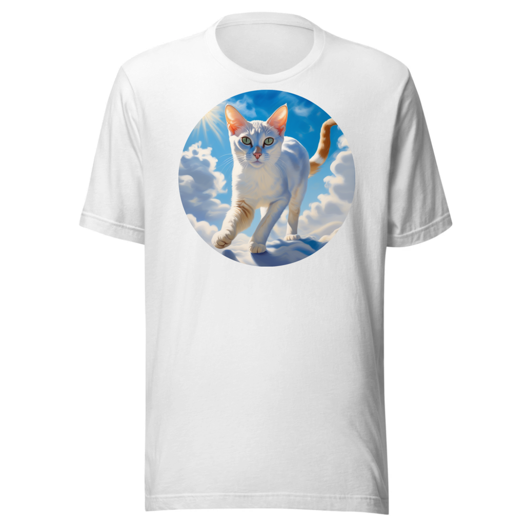 PugMug Custom White Abyssinian Cat T-Shirt