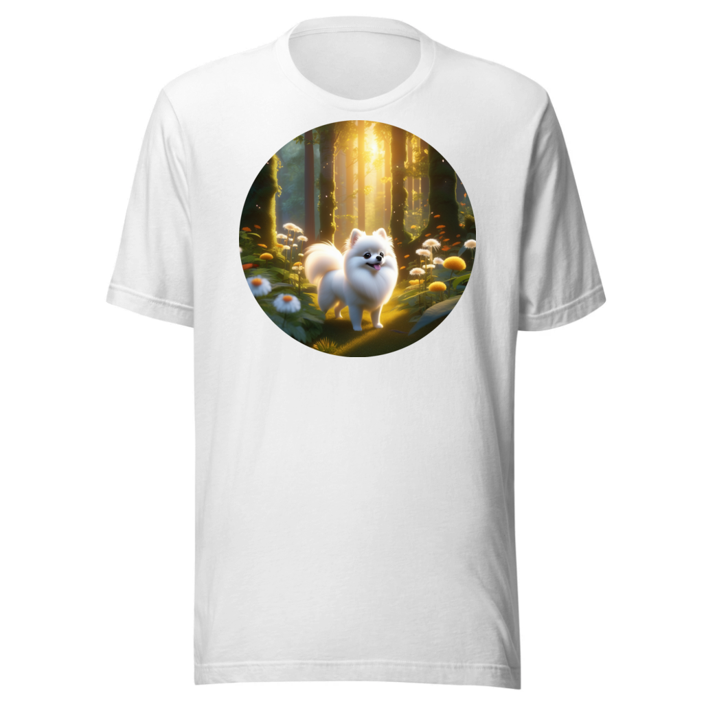 PugMug Custom White Pomeranian T-Shirt