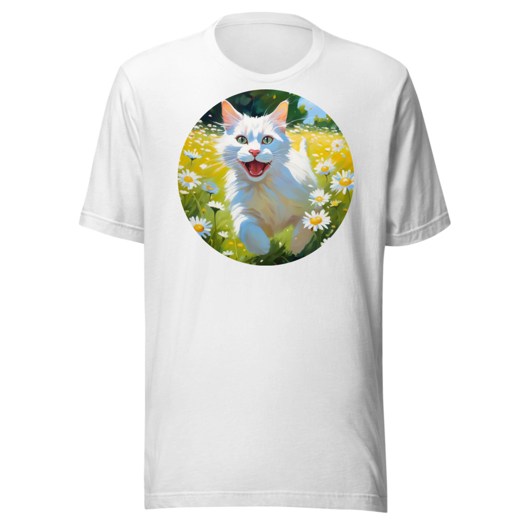 PugMug Custom White Companion Cat T-Shirt