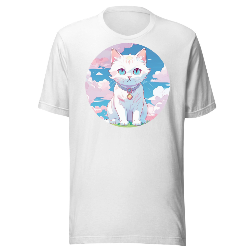 PugMug Custom White Companion Cat T-Shirt