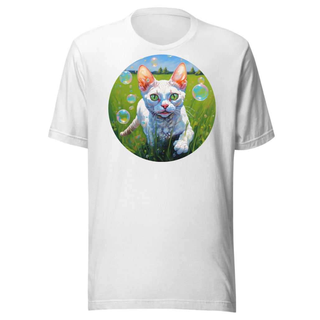 PugMug Custom White Devon Rex Cat T-Shirt