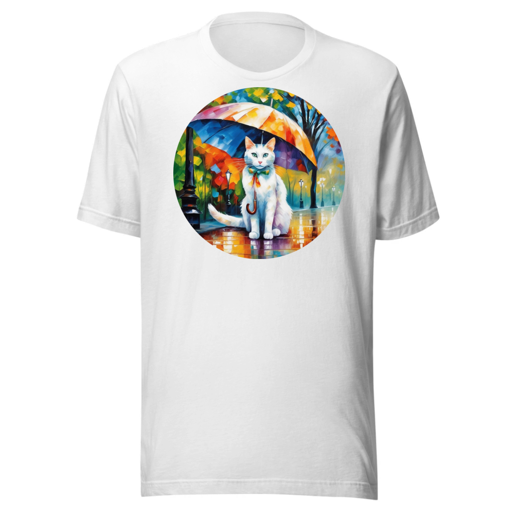 PugMug Custom White Companion Cat T-Shirt