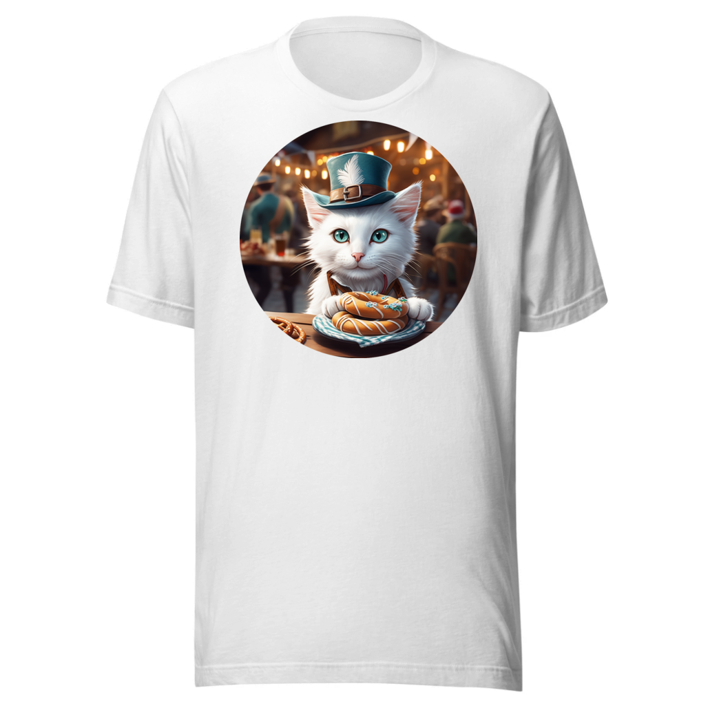 PugMug Custom White Companion Cat T-Shirt