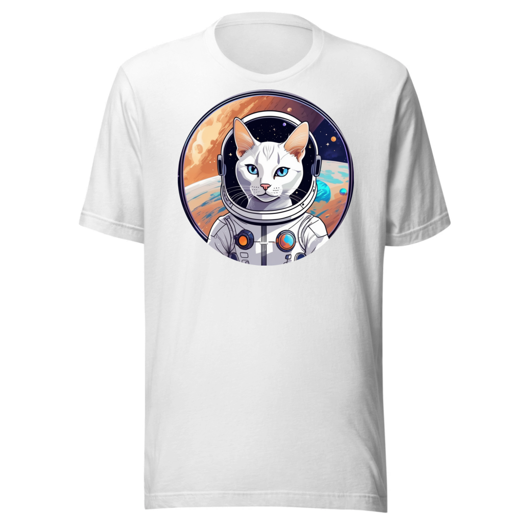 PugMug Custom White Abyssinian Cat T-Shirt