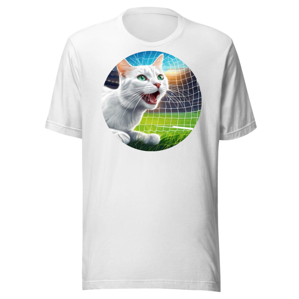 PugMug Custom White Companion Cat T-Shirt