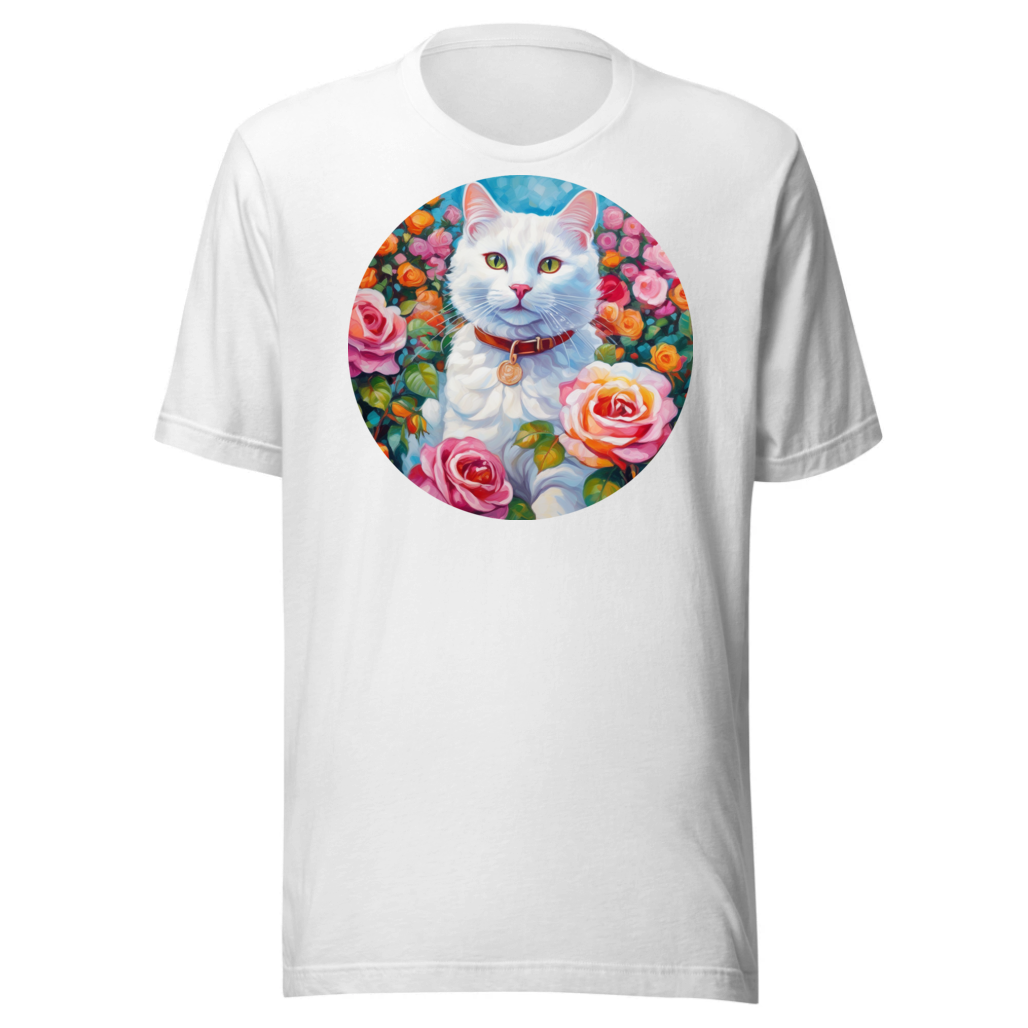 PugMug Custom White Companion Cat T-Shirt