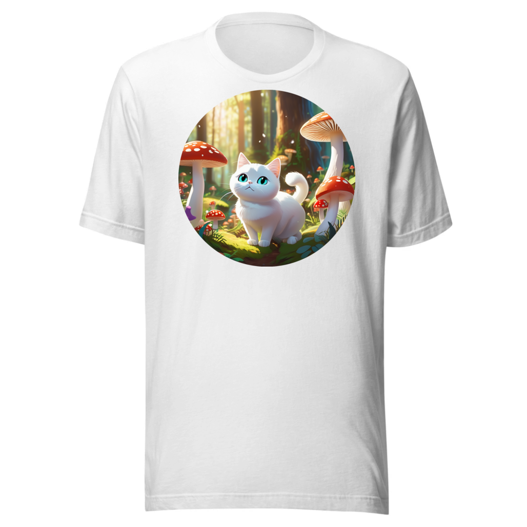 PugMug Custom White Companion Cat T-Shirt