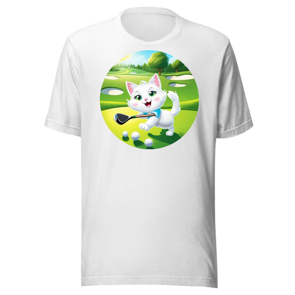 PugMug Custom White Companion Cat T-Shirt