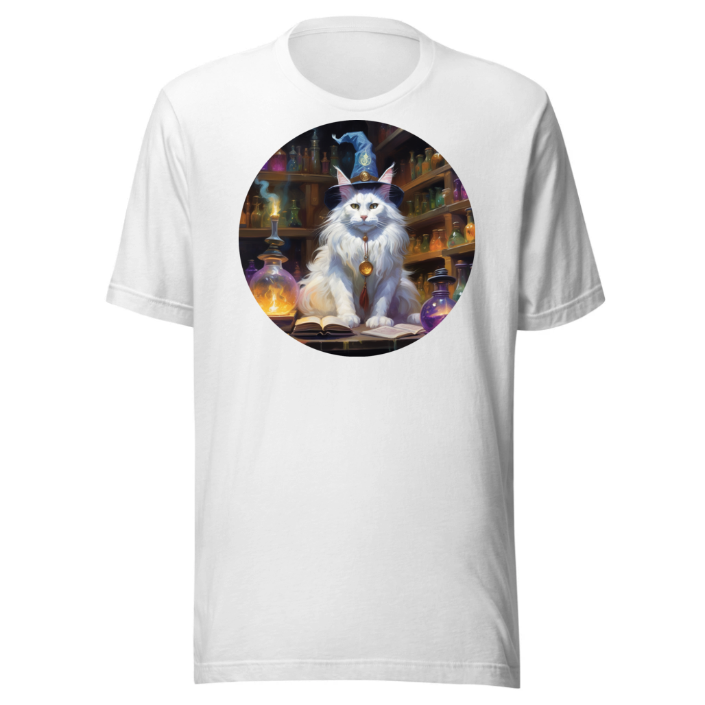 PugMug Custom White Maine Coon Cat T-Shirt