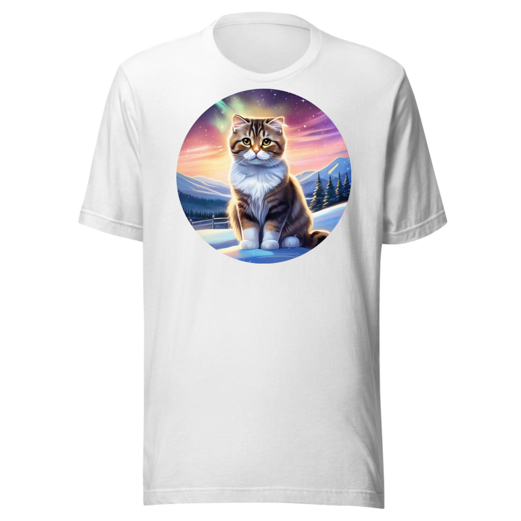 PugMug Custom Tabby Scottish Fold Cat T-Shirt