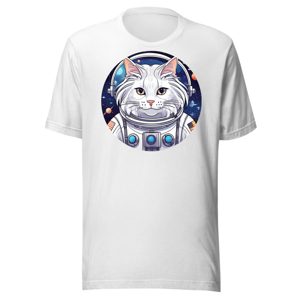 PugMug Custom White Maine Coon Cat T-Shirt