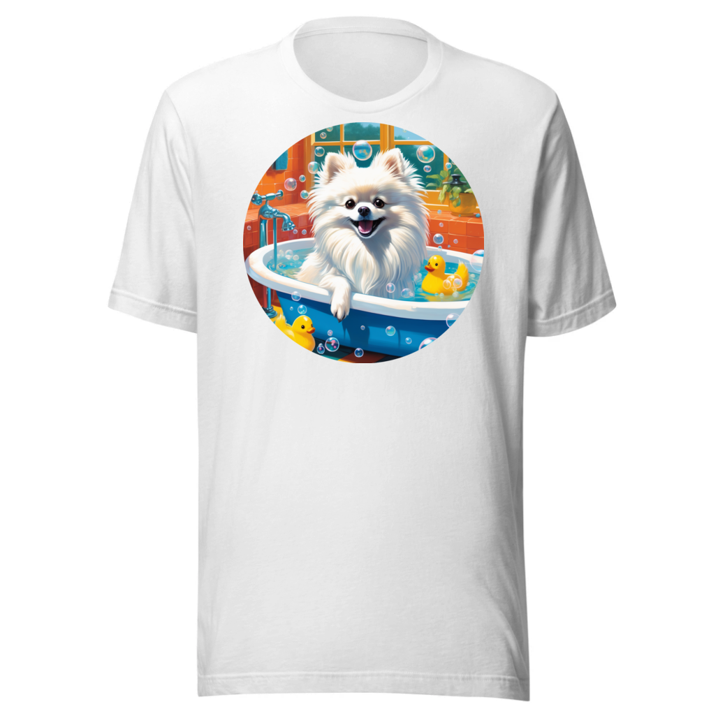 PugMug Custom White Pomeranian T-Shirt
