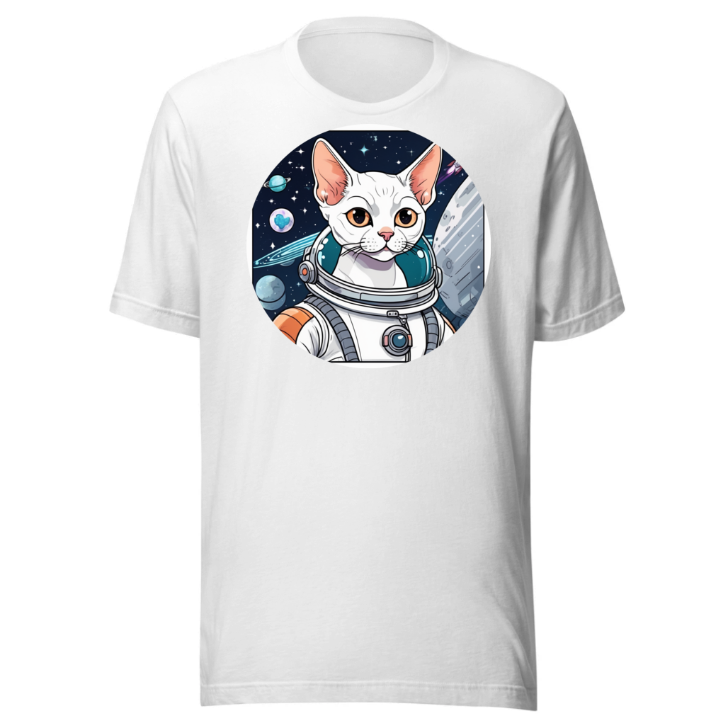 PugMug Custom White Devon Rex Cat T-Shirt