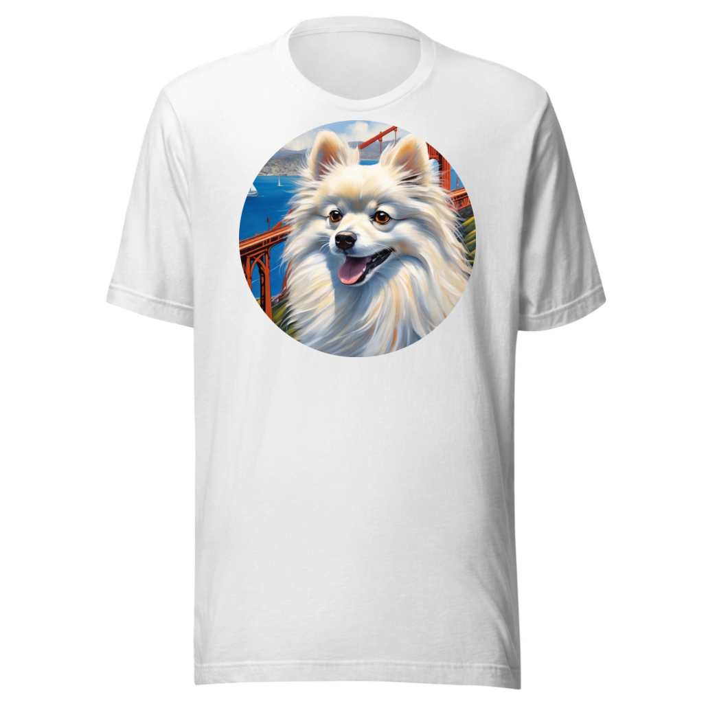 PugMug Custom White Pomeranian T-Shirt