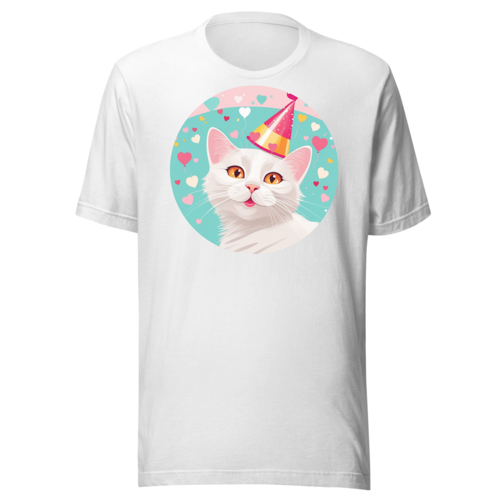 PugMug Custom White Companion Cat T-Shirt