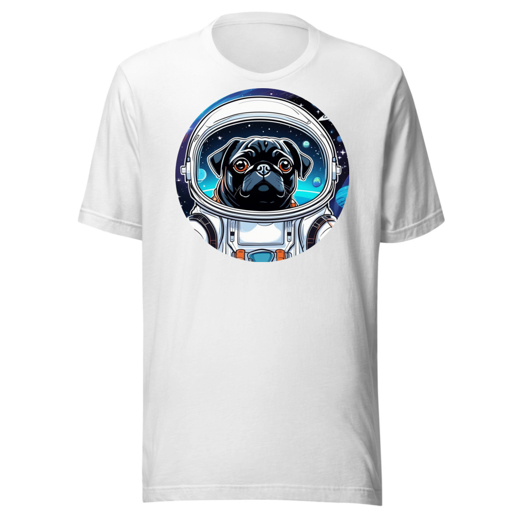 PugMug Custom Black Pug T-Shirt