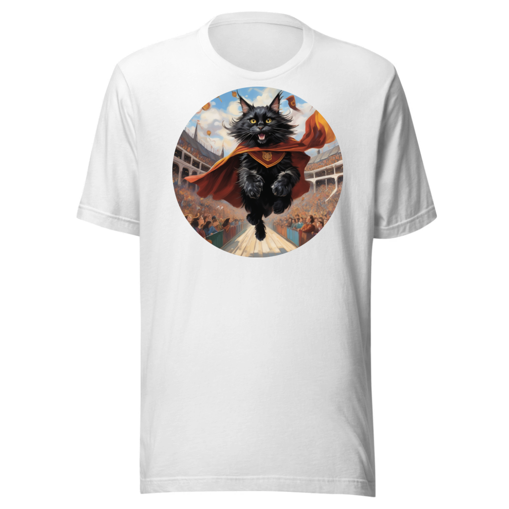 PugMug Custom Black Maine Coon Cat T-Shirt
