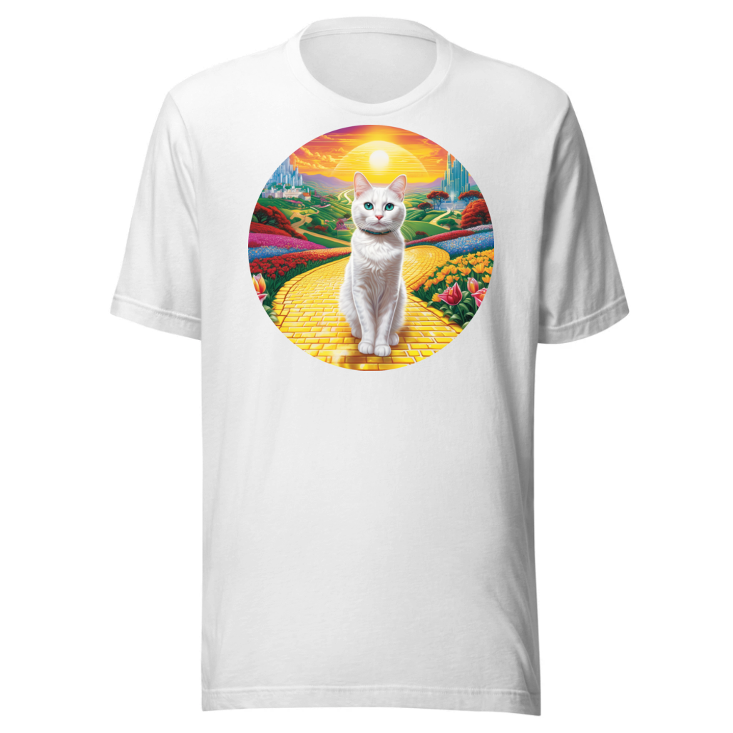 PugMug Custom White Companion Cat T-Shirt