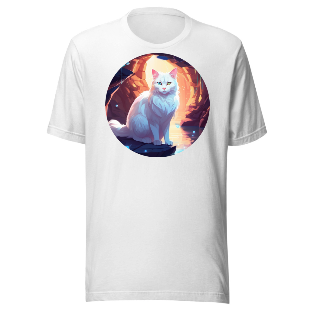 PugMug Custom White Companion Cat T-Shirt