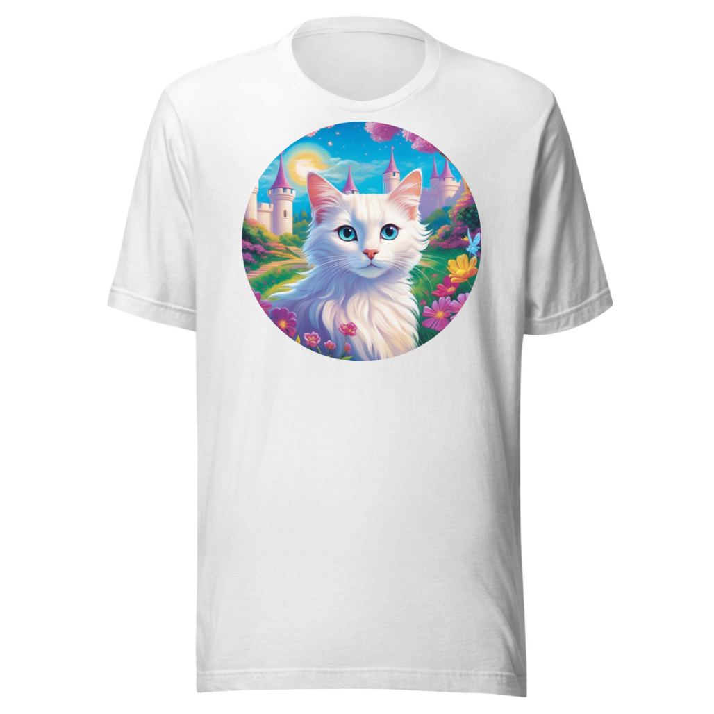 PugMug Custom White Companion Cat T-Shirt