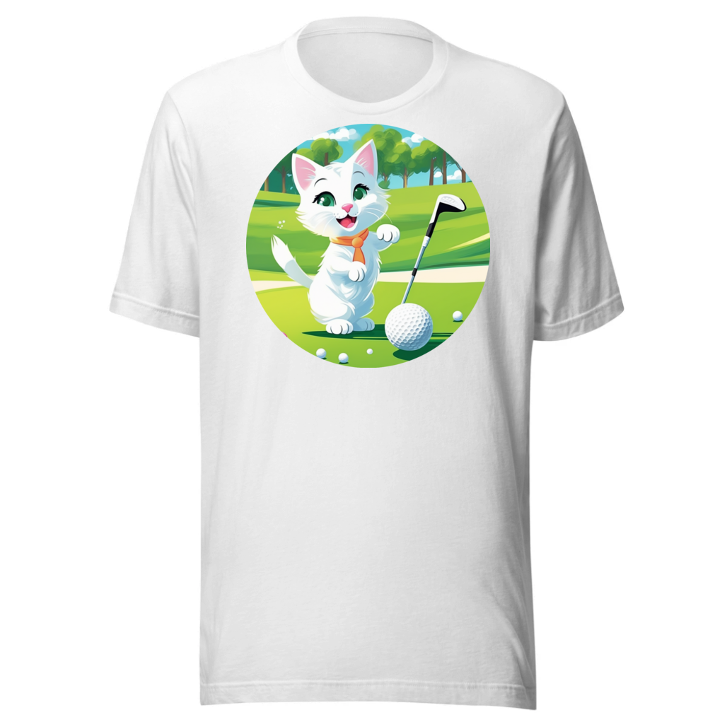 PugMug Custom White Companion Cat T-Shirt