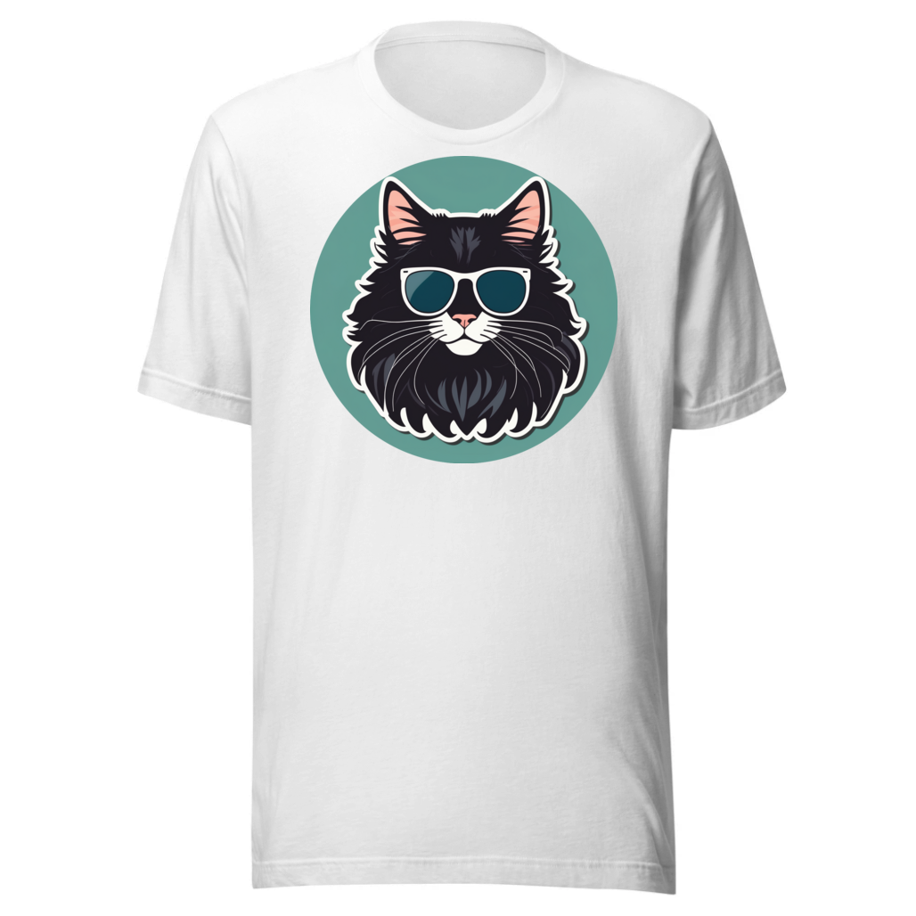 PugMug Custom Black Maine Coon Cat T-Shirt