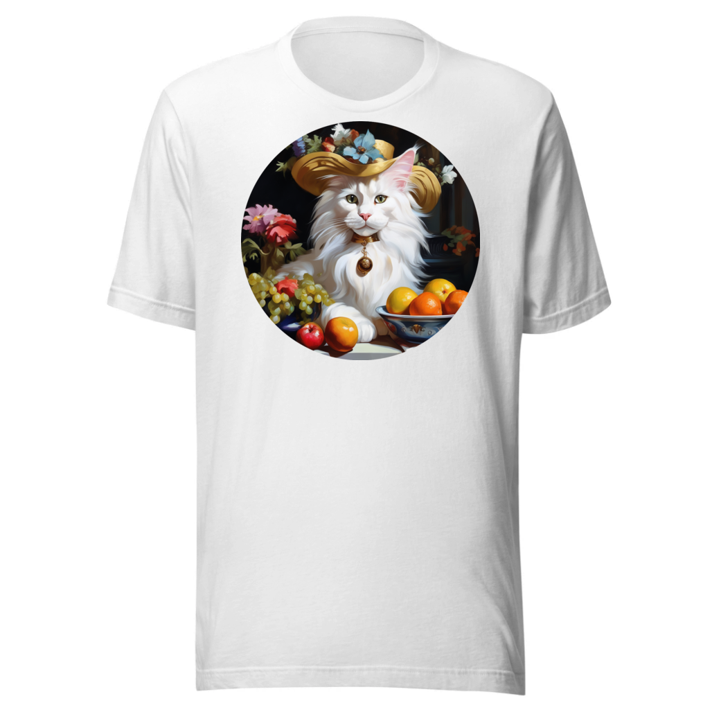 PugMug Custom White Maine Coon Cat T-Shirt