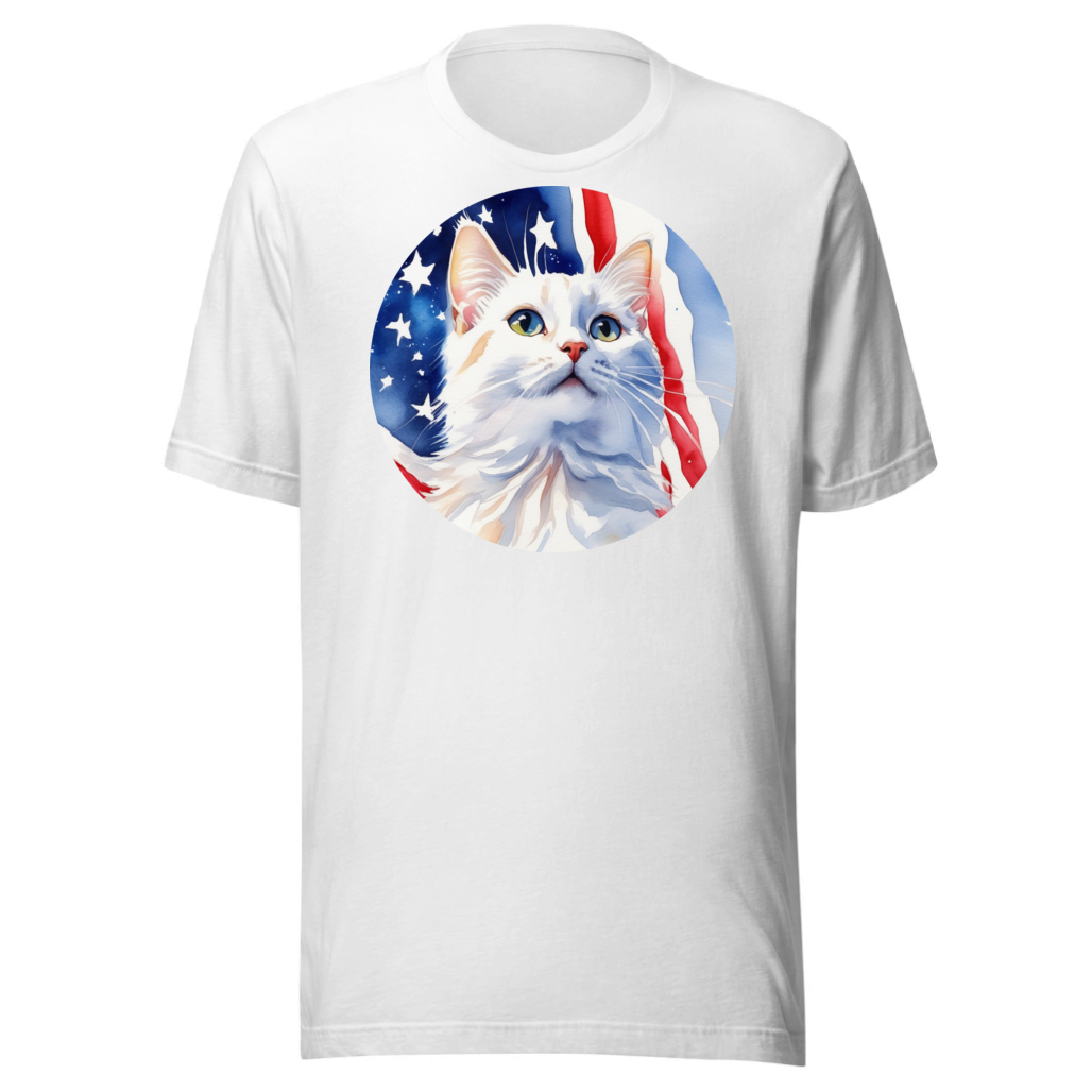 PugMug Custom White Companion Cat T-Shirt