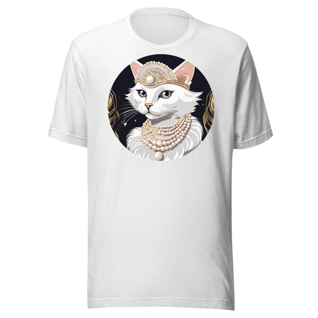 PugMug Custom White Companion Cat T-Shirt