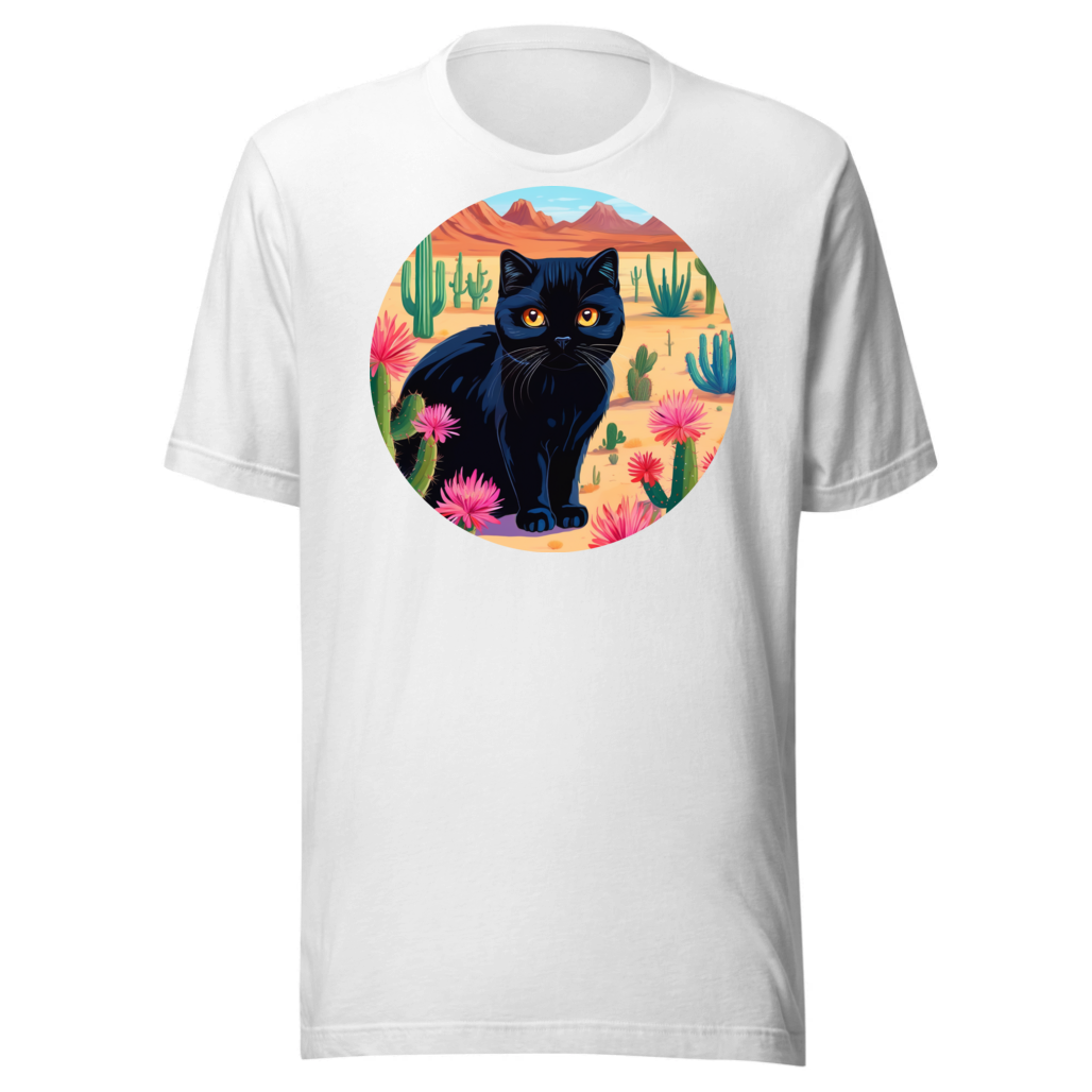 PugMug Custom Black Scottish Fold Cat T-Shirt