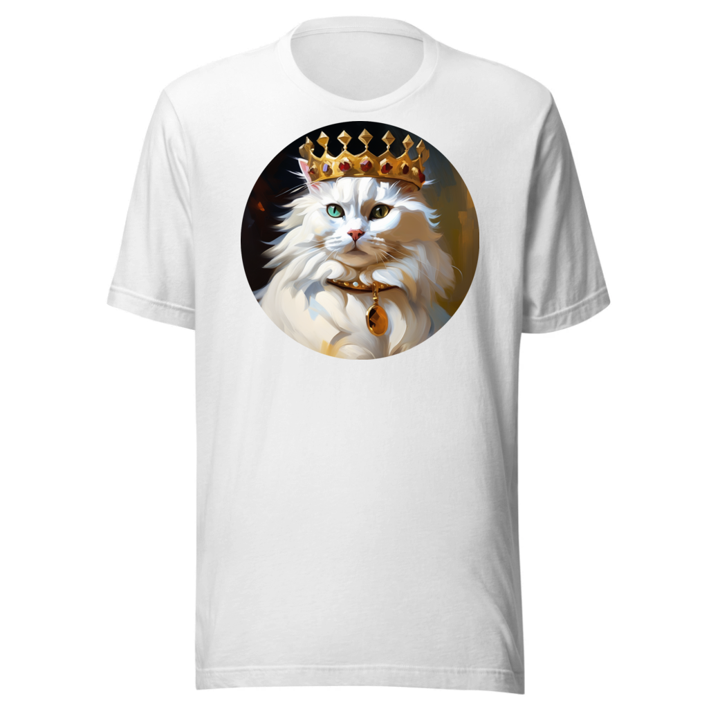 PugMug Custom White Companion Cat T-Shirt