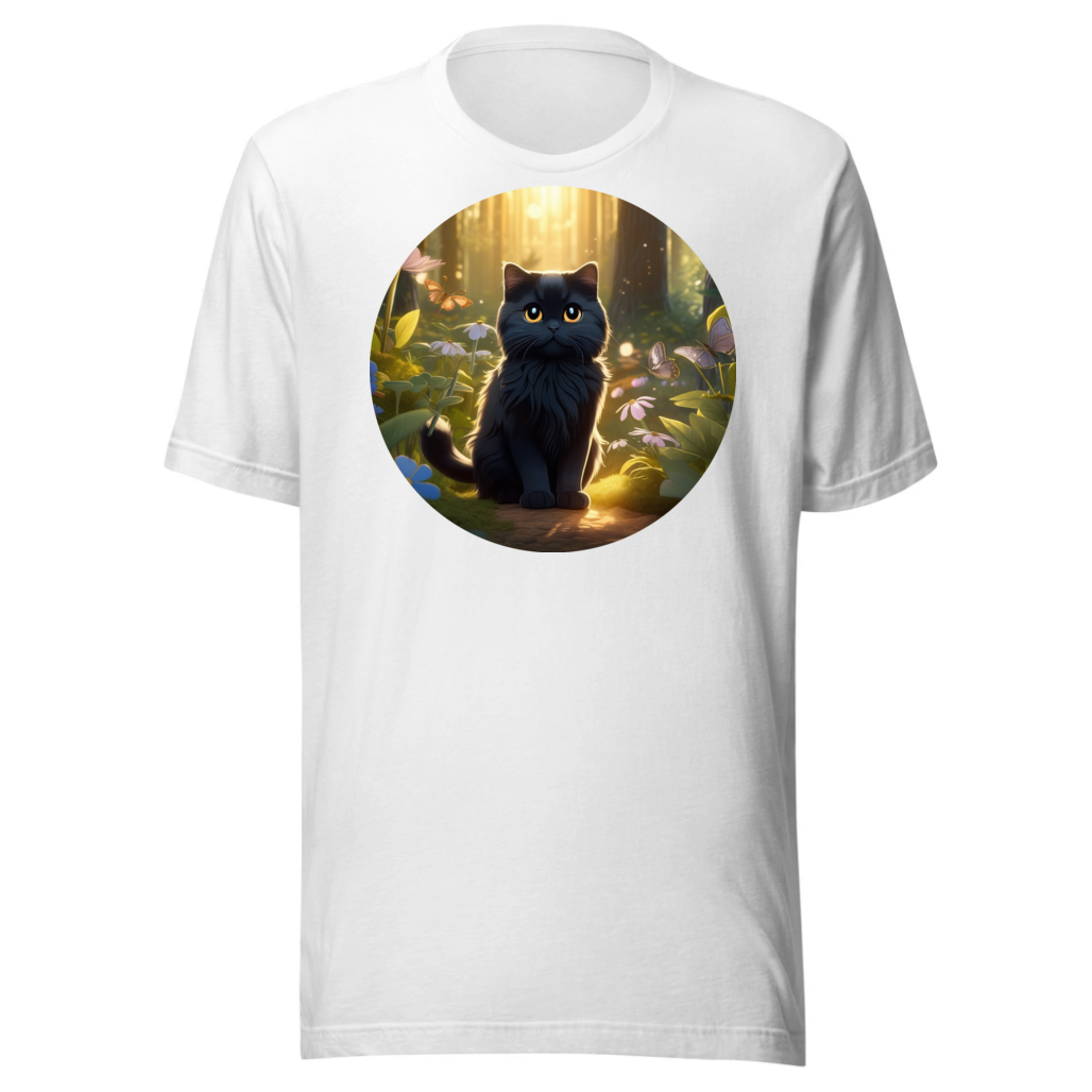 PugMug Custom Black Scottish Fold Cat T-Shirt